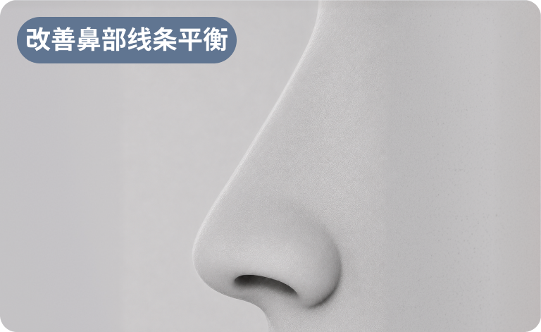 改善鼻部线条平衡与比例